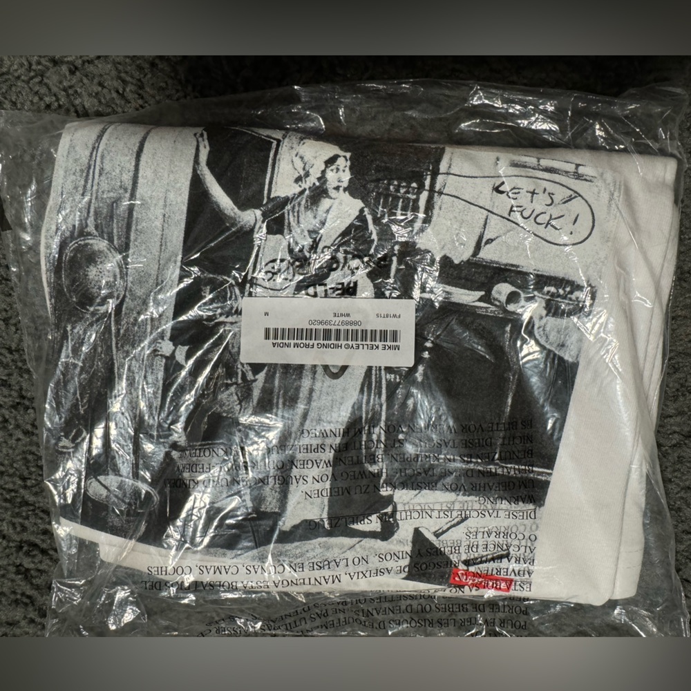 Supreme Mike Kelley Hiding From Indians Tee new